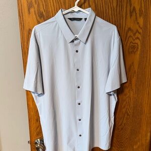 7 Diamonds Pale Blue Short-Sleeve Button-Down Shirt